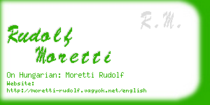 rudolf moretti business card